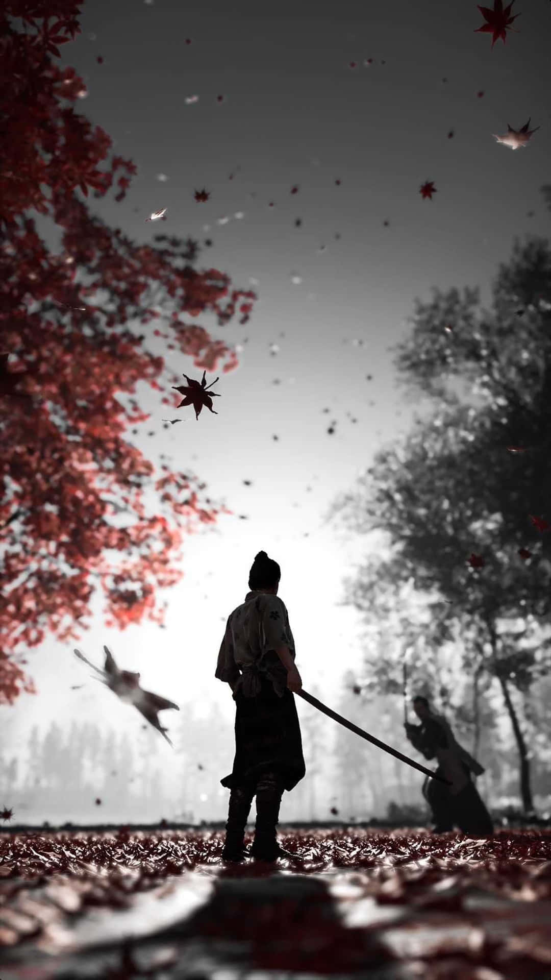 Journey through Feudal Japan with Ghost of Tsushima. Wallpaper