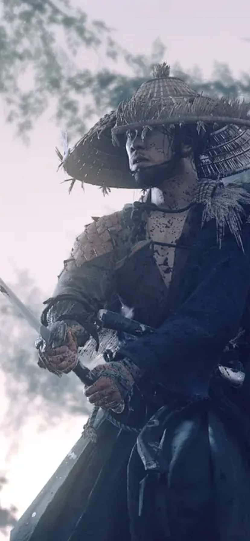 Embrace the way of the Samurai in Ghost of Tsushima with your iPhone! Wallpaper