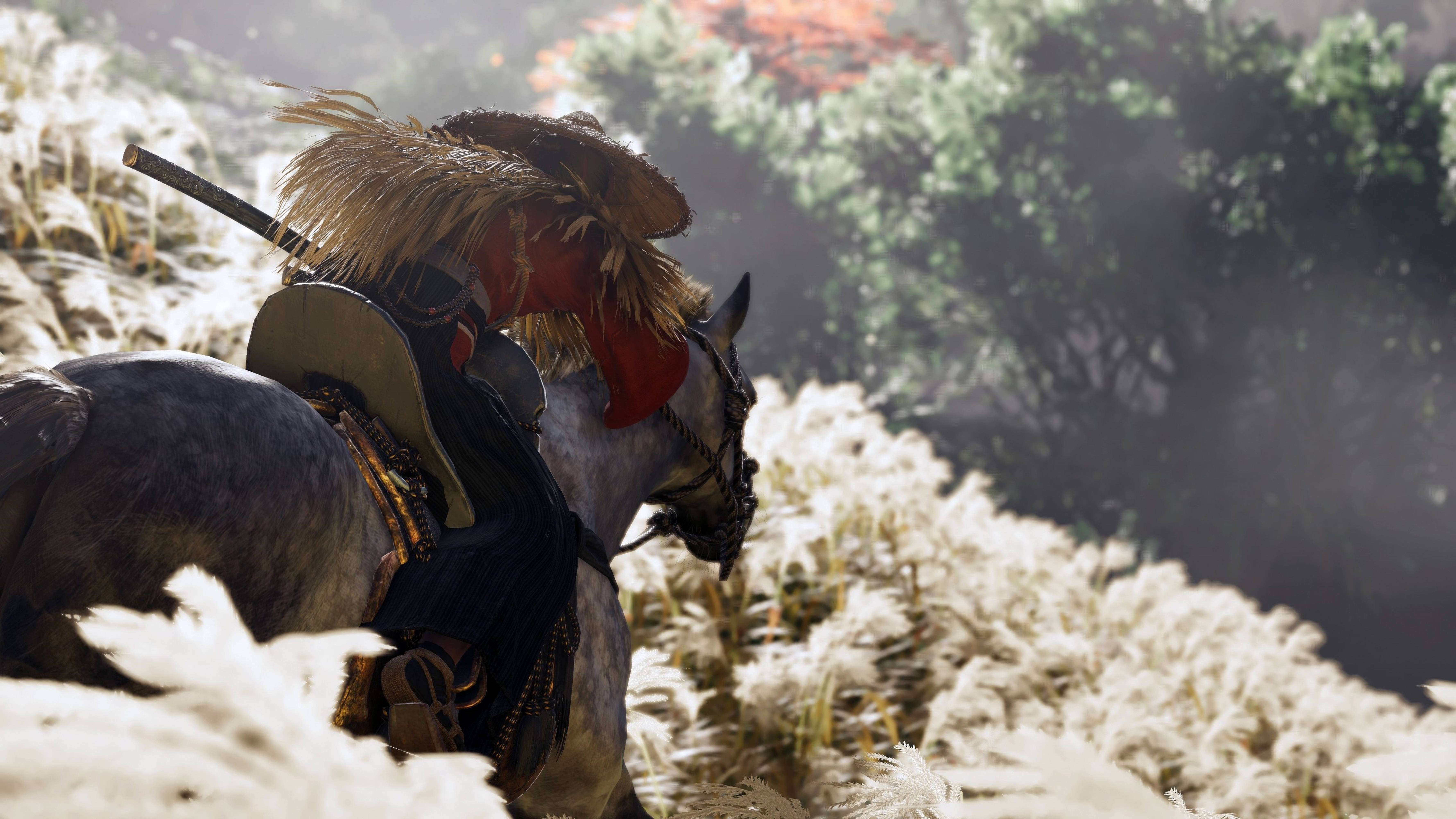 Ghost Of Tsushima Ryuzo Riding A Horse 4k Picture