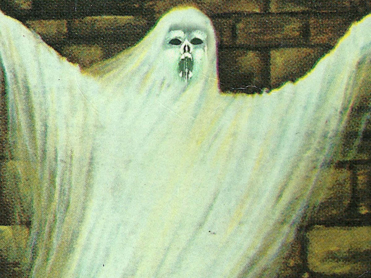 Spøgelse billede af et Halloween tema.