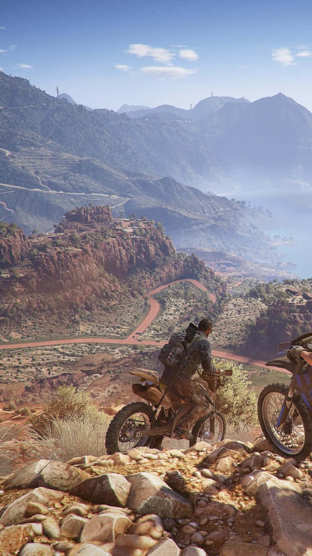 Download Riding Bike On Cliff Ghost Recon Wildlands Background 640 x ...