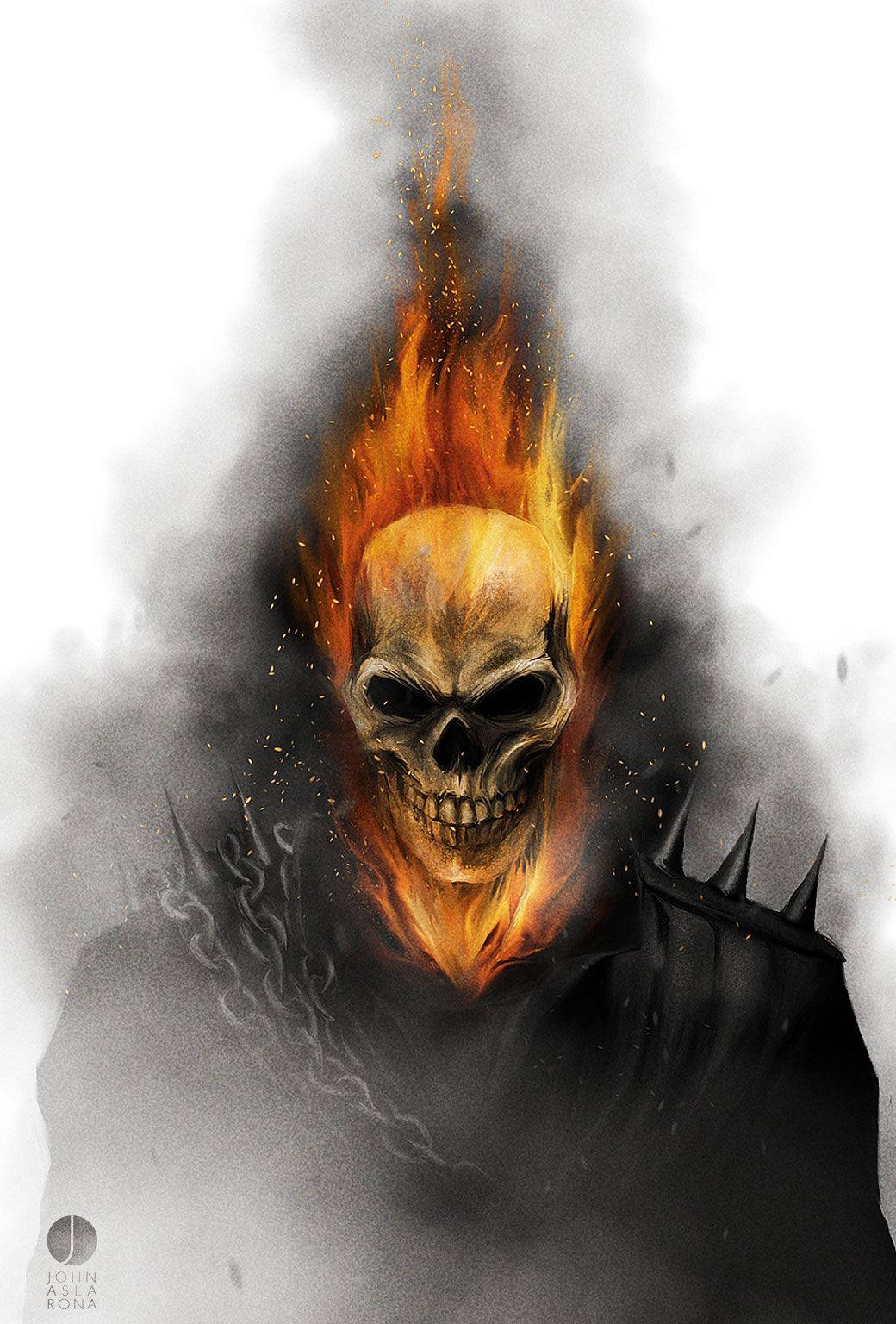Ghost Rider Art Background