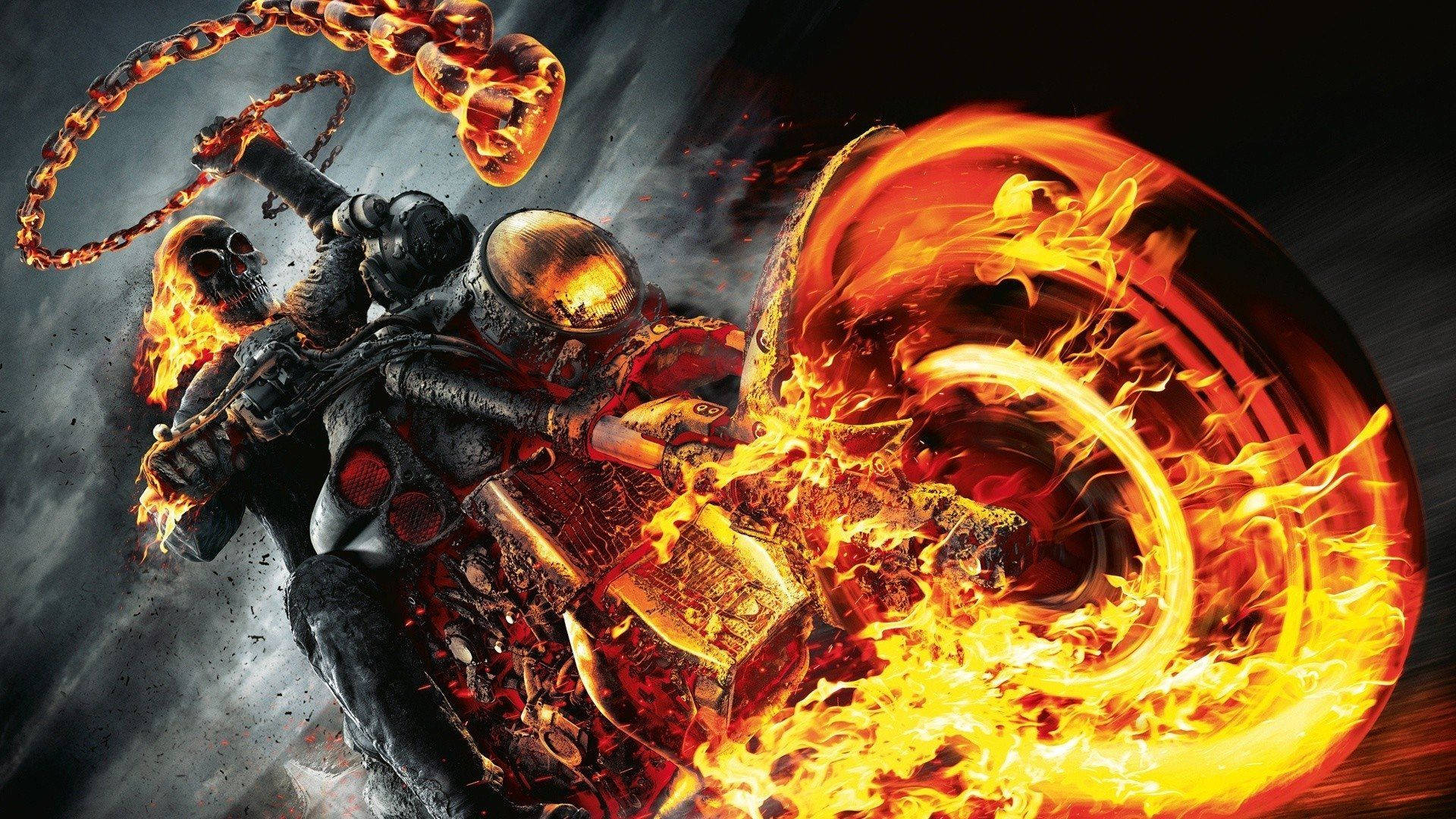 Ghost Rider Hot Ride Wallpaper