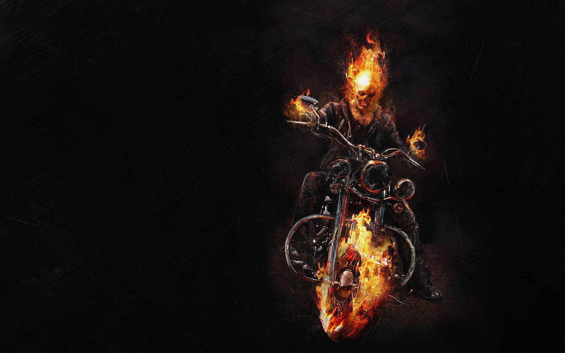 Ghost Rider Skeleton Desktop Background