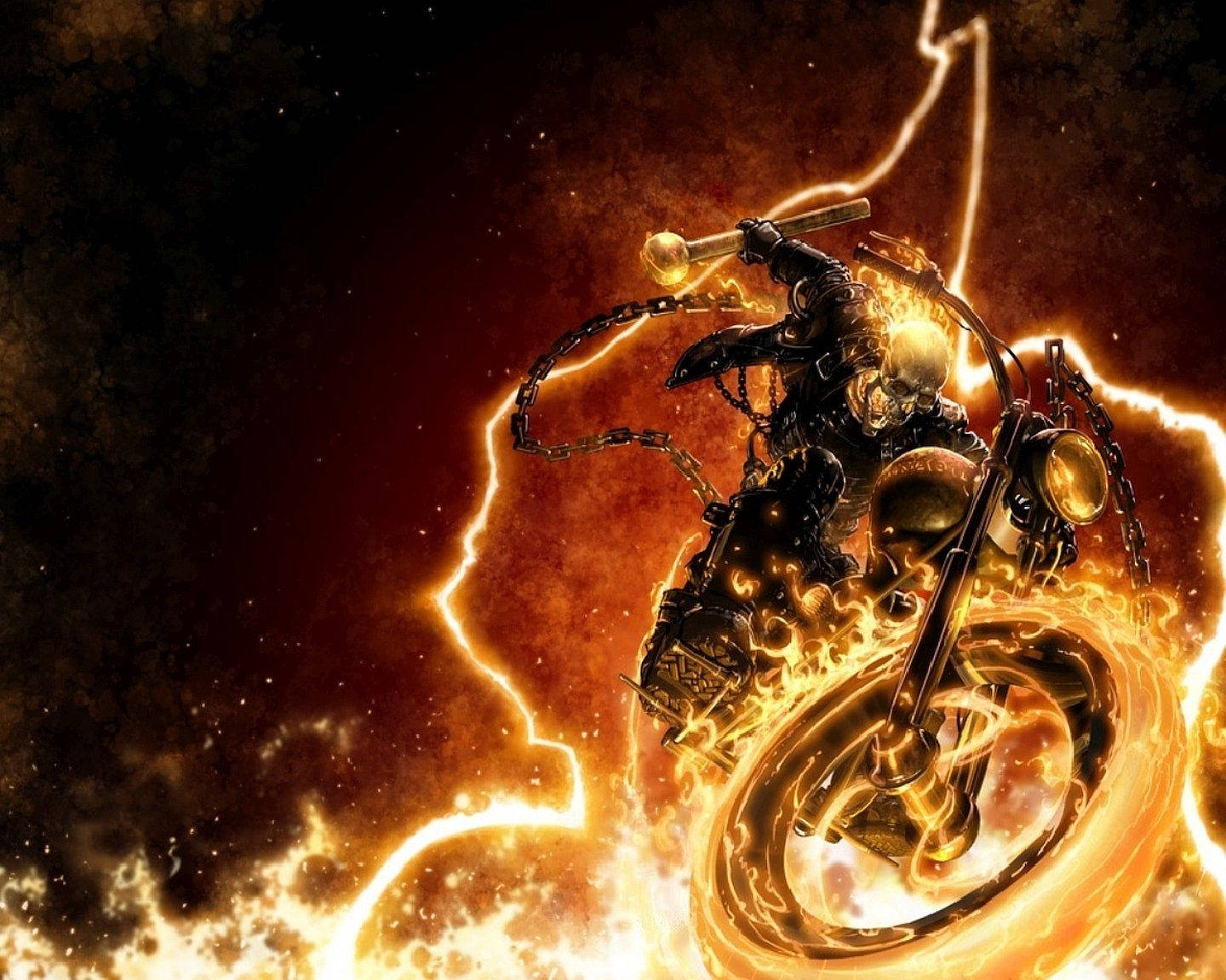 Ghost Rider Wheel Of Fire Background