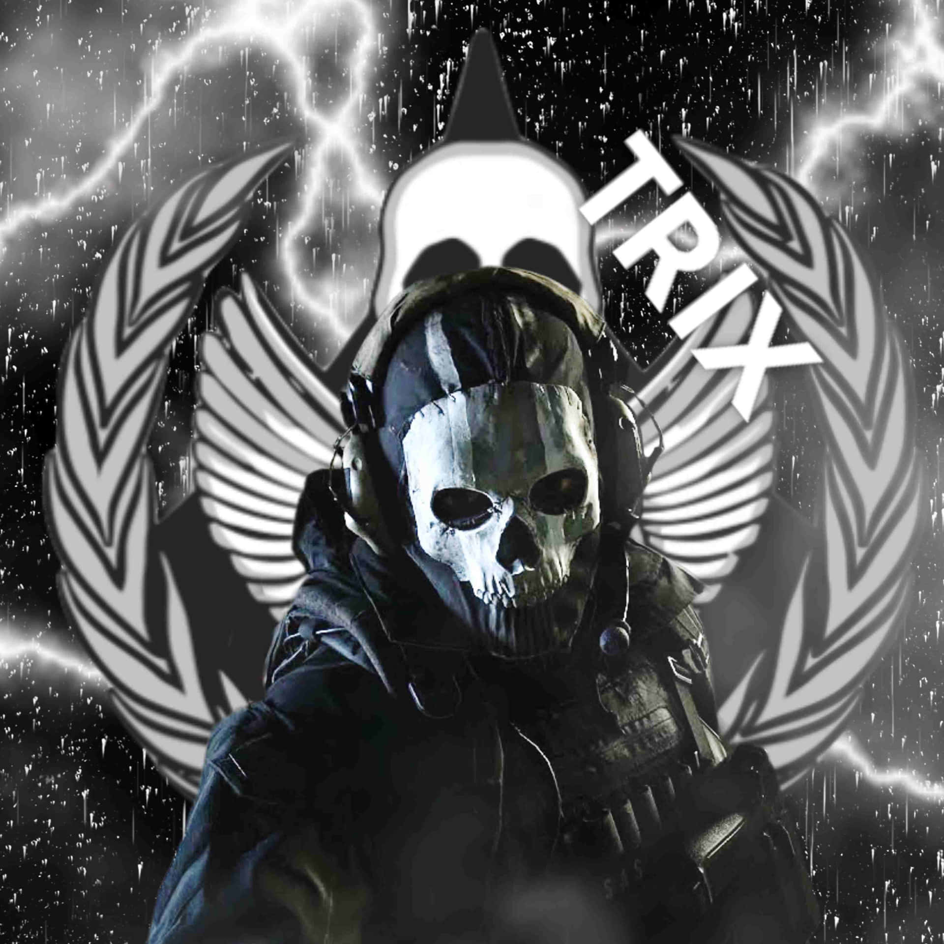 Ghost Skull Soldier Avatar Wallpaper