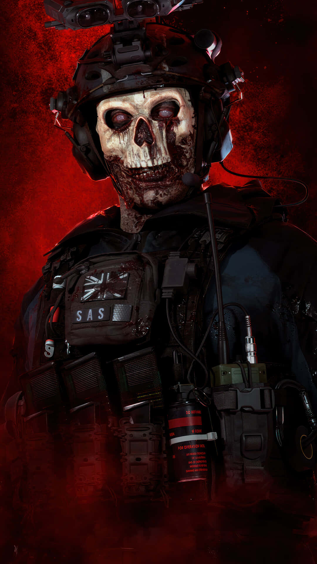 Ghost Skull Soldier Profile Wallpaper