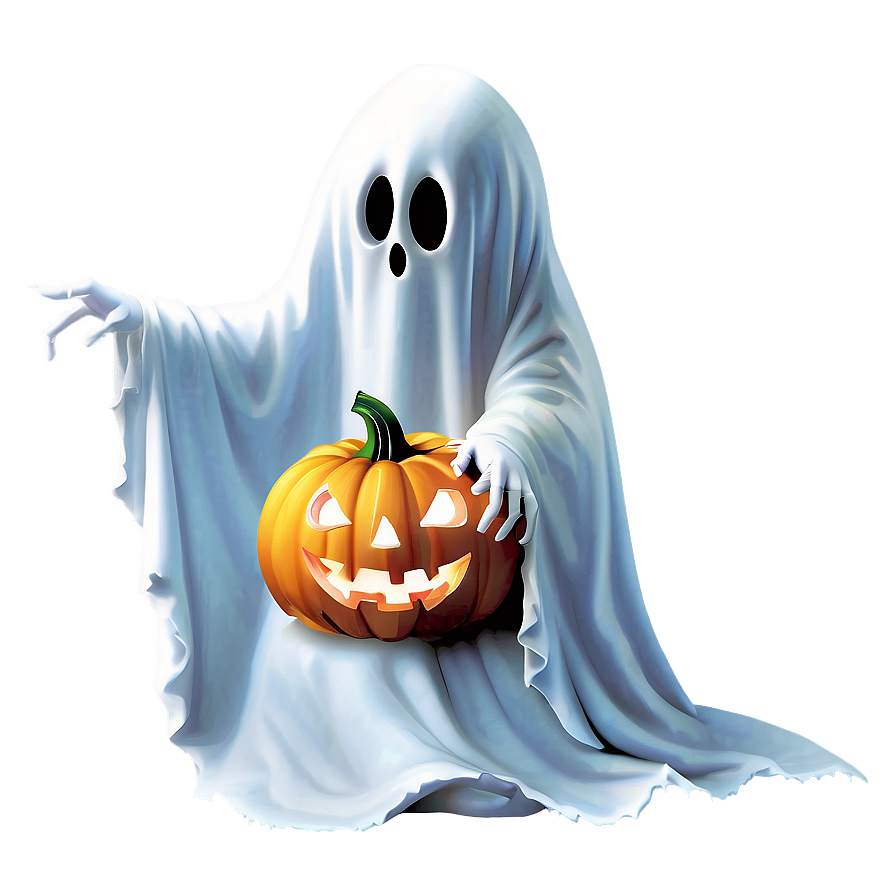Ghost With Pumpkin Png Ysj99 PNG