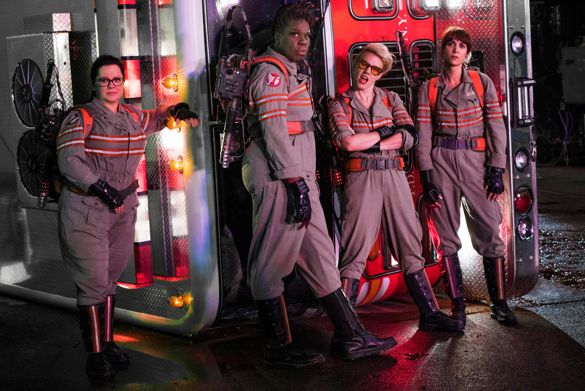 The Legendary Ghostbusters Squad in Action