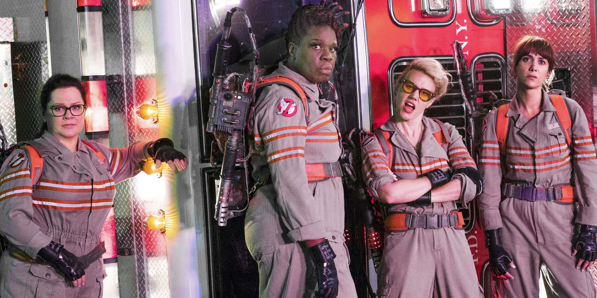 Ghostbusters crew ready for action