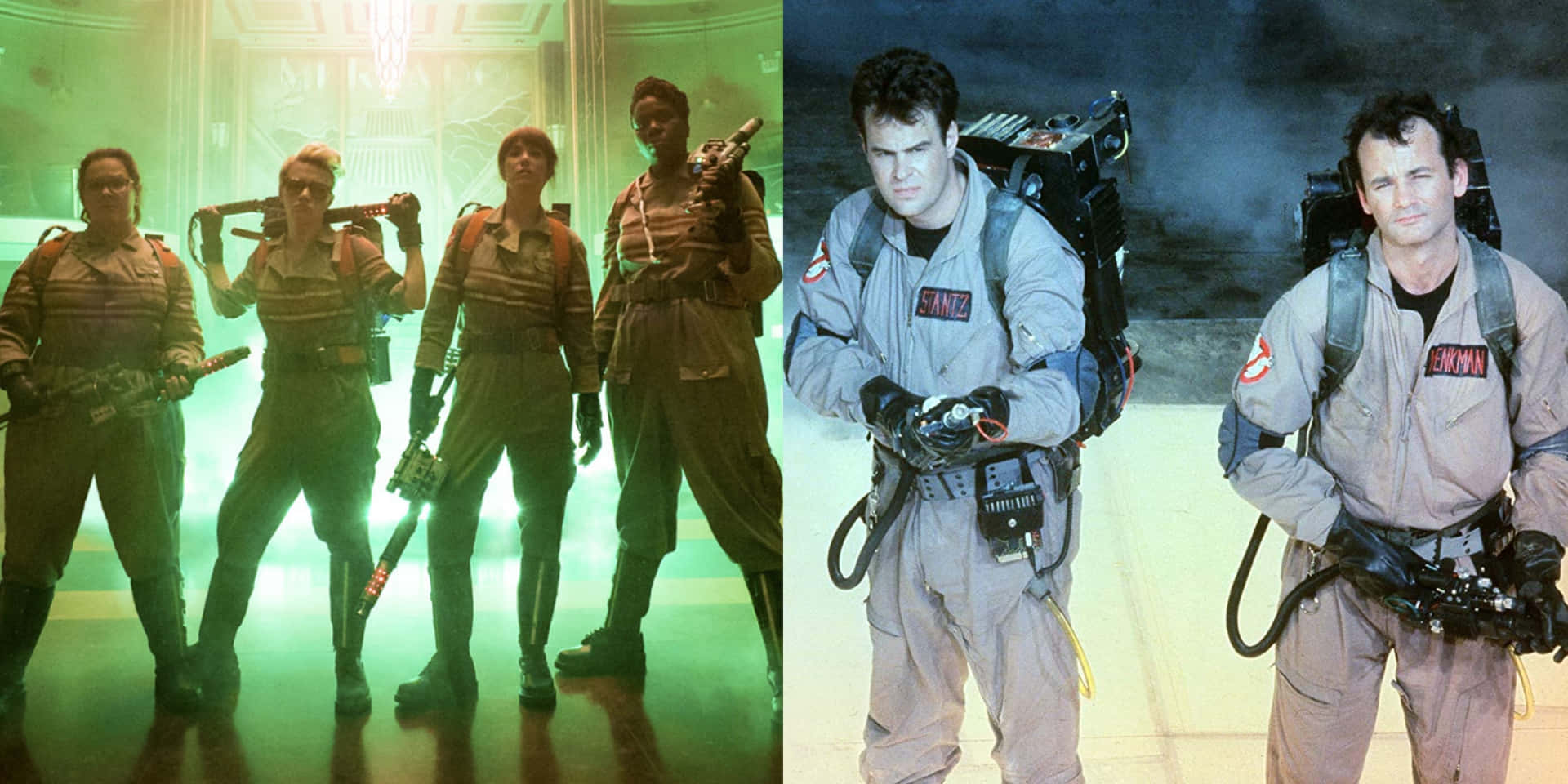 The Original Ghostbusters Team in Action