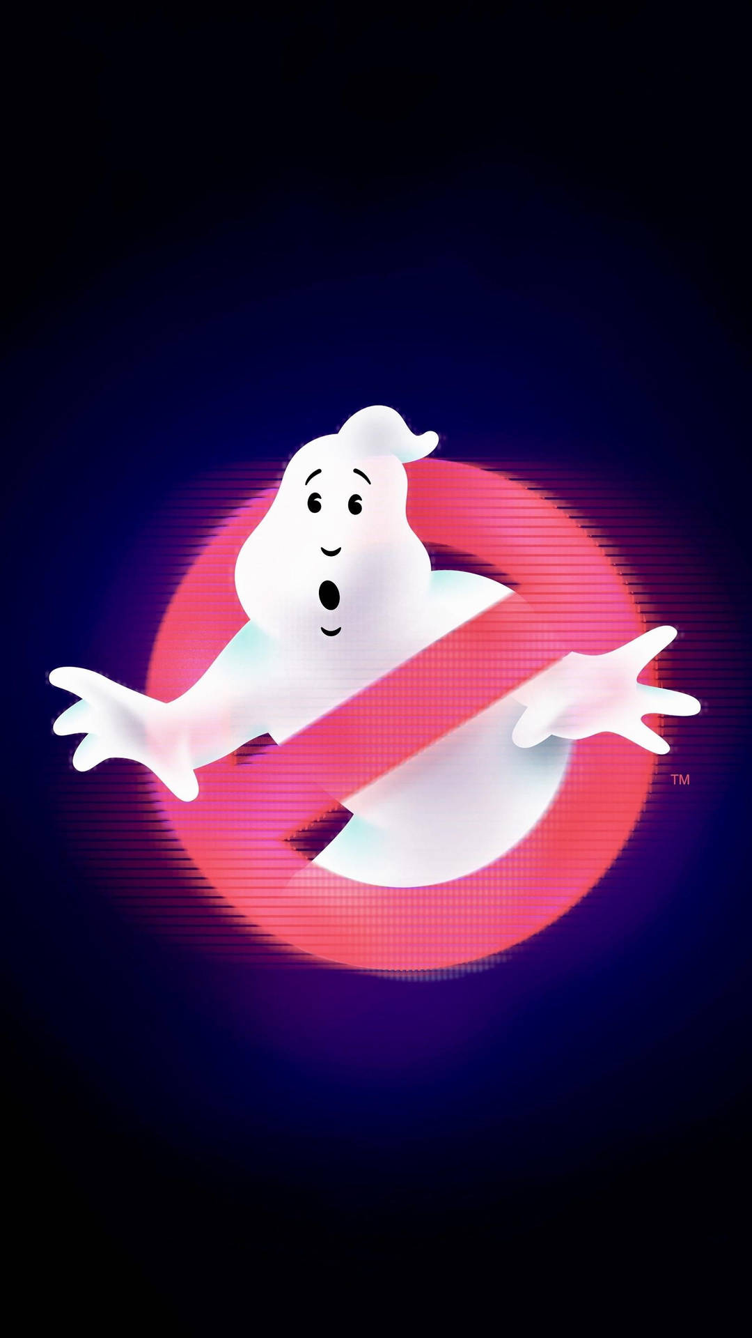 Ghostbusters Neon Alert Background