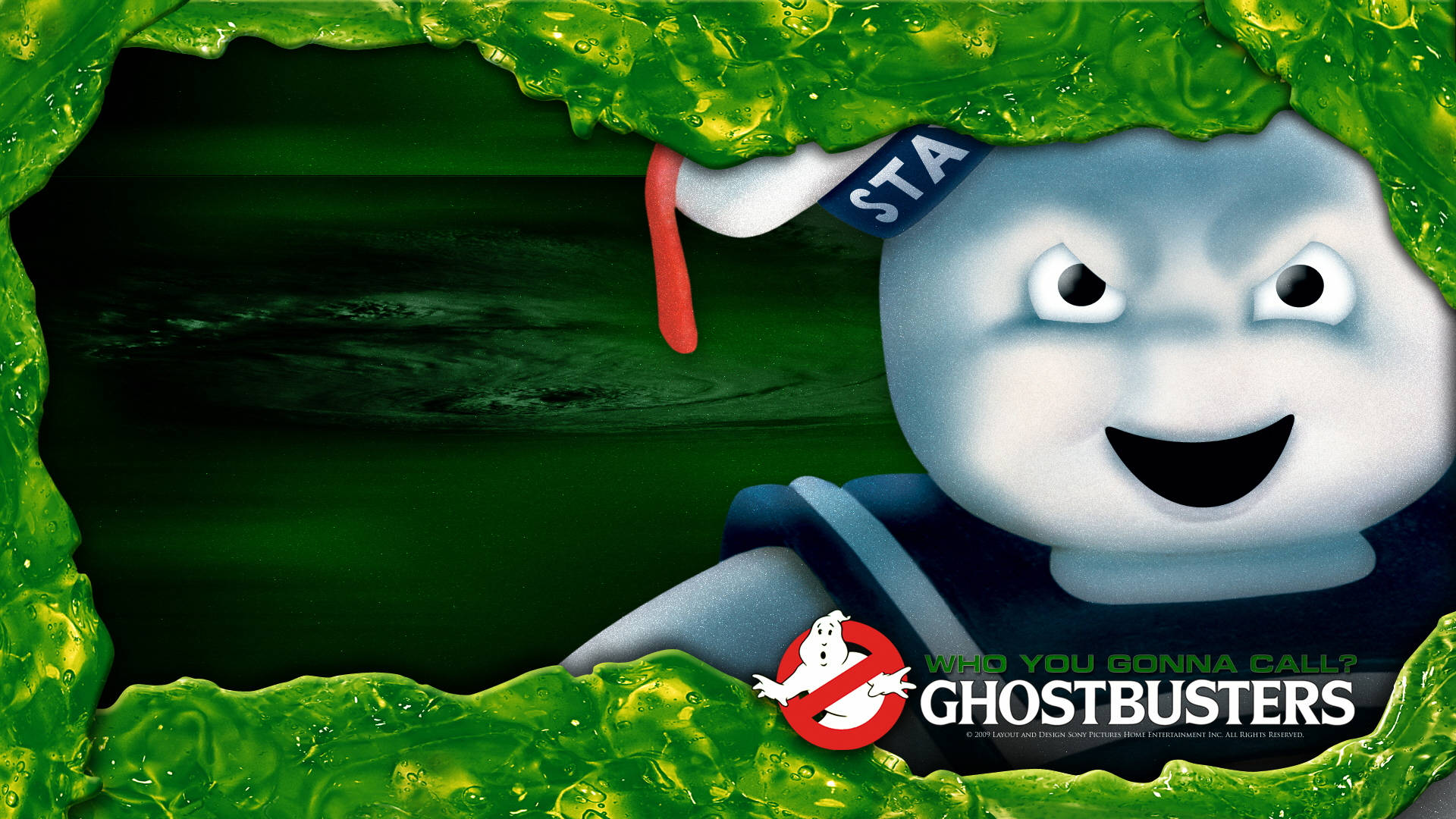 Ghostbusters Stay Puft Slime Background