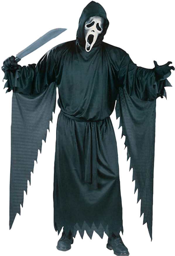 Ghostface Costume Pose PNG