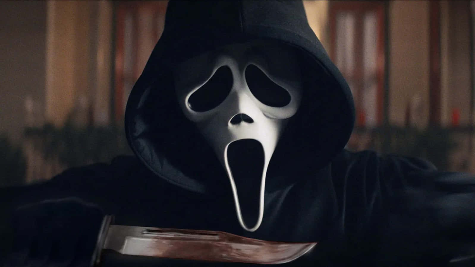 Ghostface Knife Ready Scream6 Wallpaper