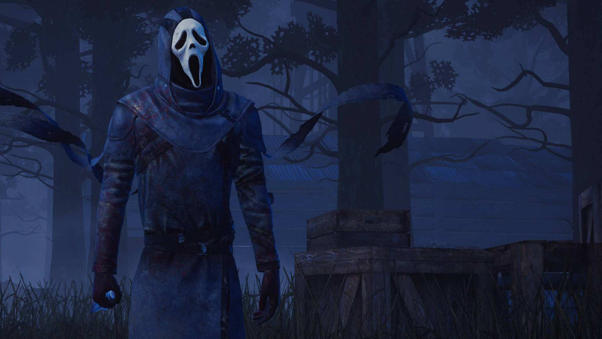 Ghostface PFP In The Forest Wallpaper