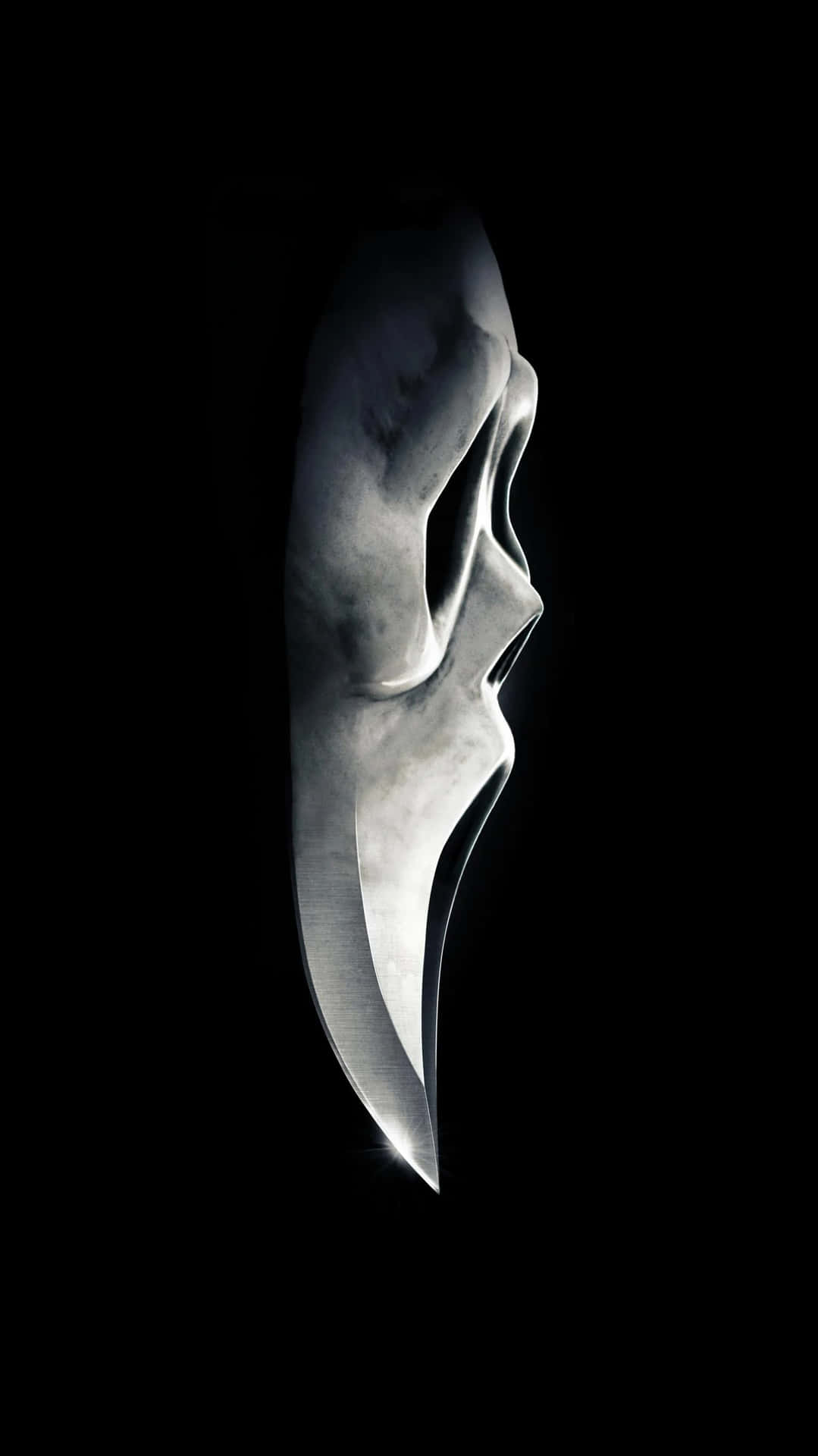 Ghostface Scream Mask Silhouette Wallpaper