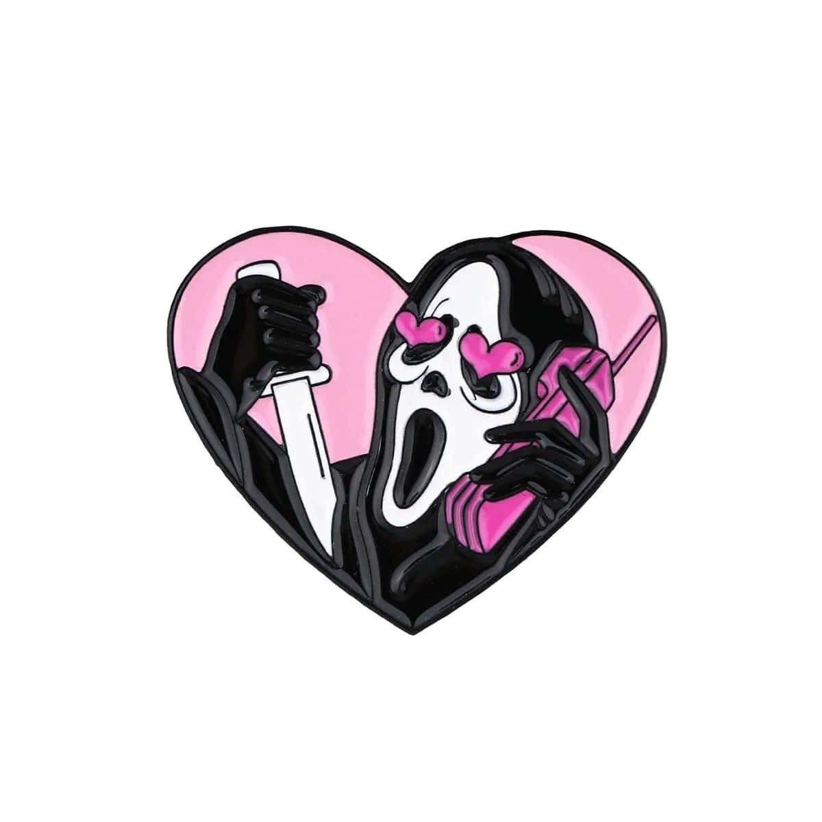 Ghostfacein Pink Heart Wallpaper
