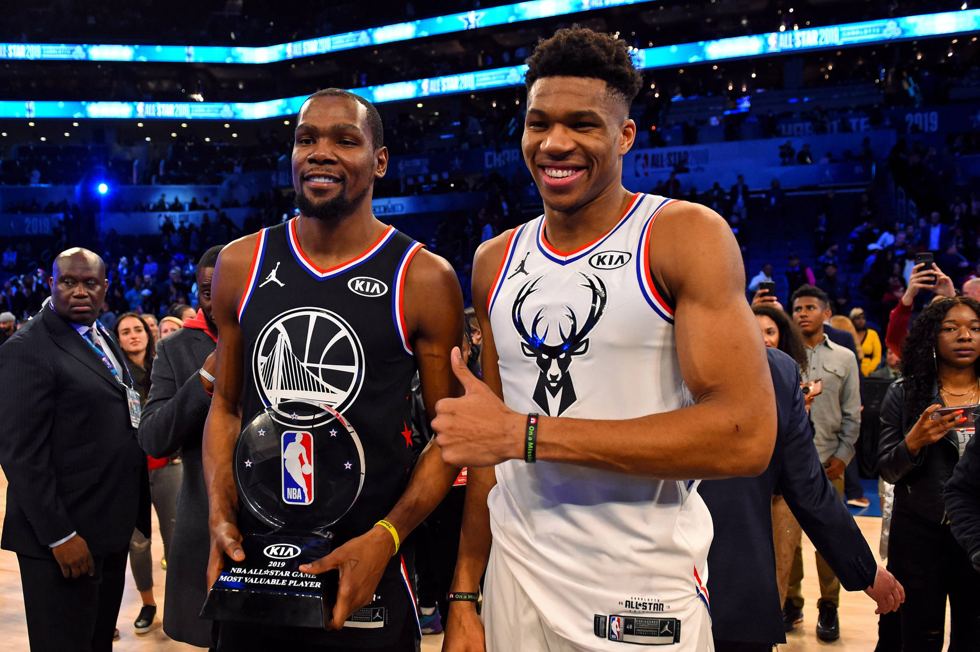 Giannis Antetokounmpo And Kevin Durant