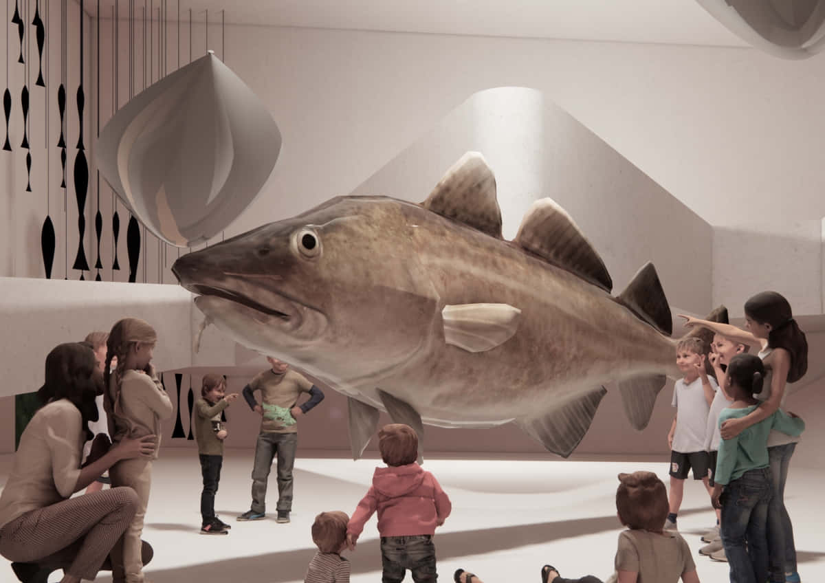 Giant Arctic Cod Exhibit Wallpaper