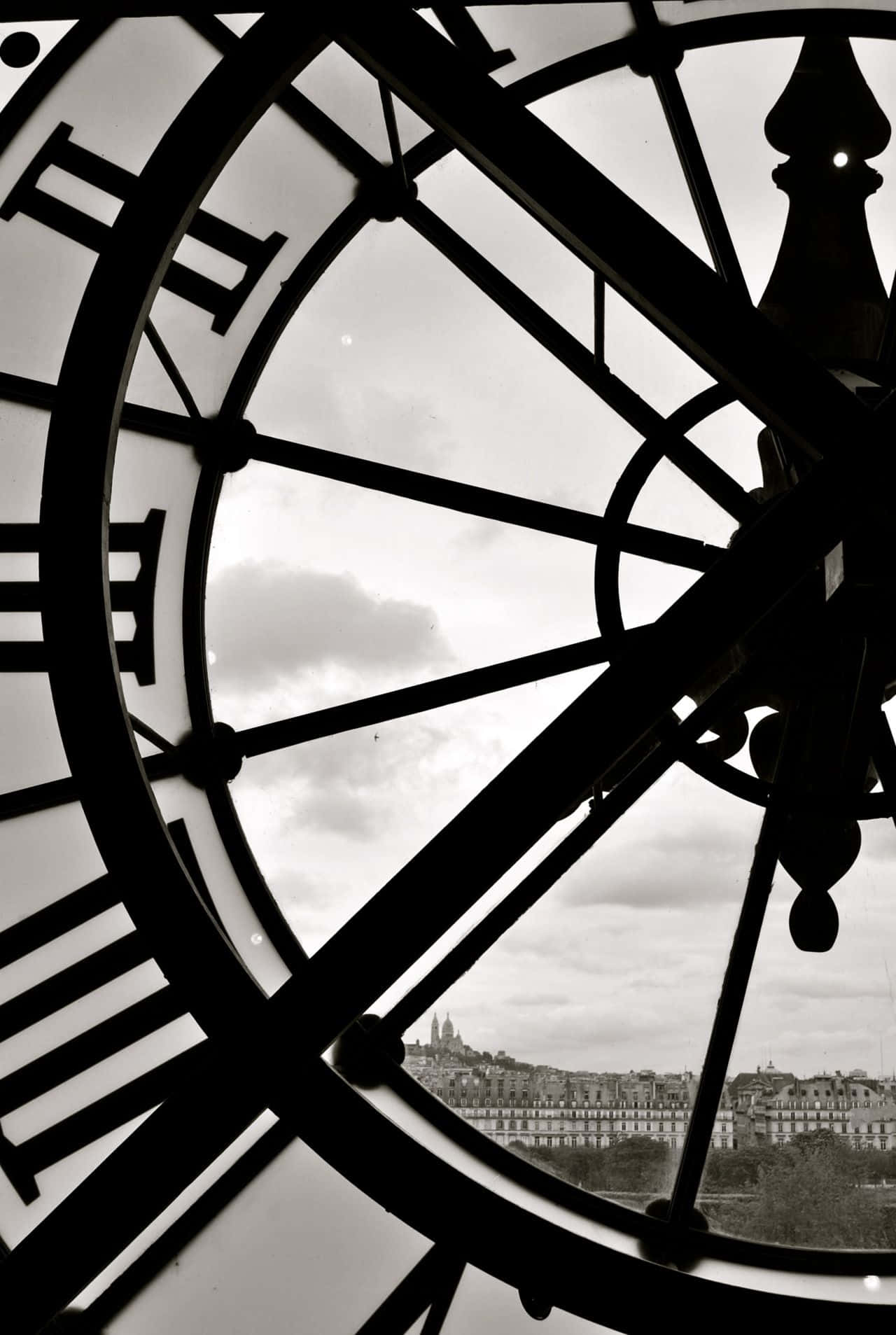 Relojgigante Del Musée D'orsay En El Celular. Fondo de pantalla