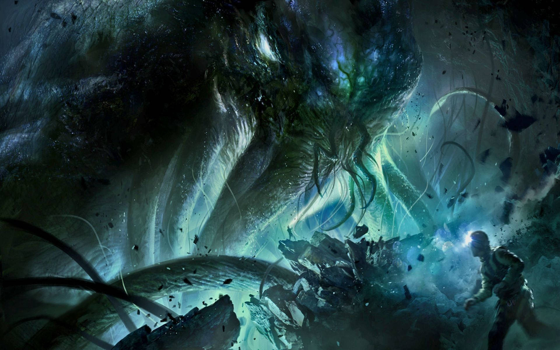 Giant Lovecraft Cthulhu Wallpaper
