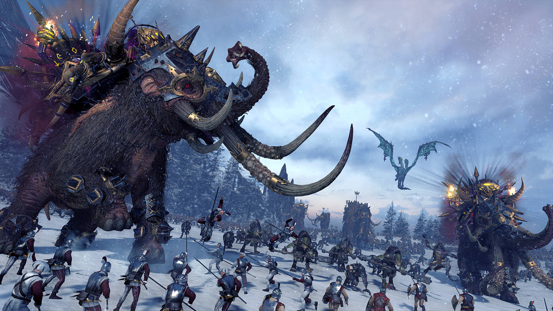 Giant Mammoth Total War Warhammer 2