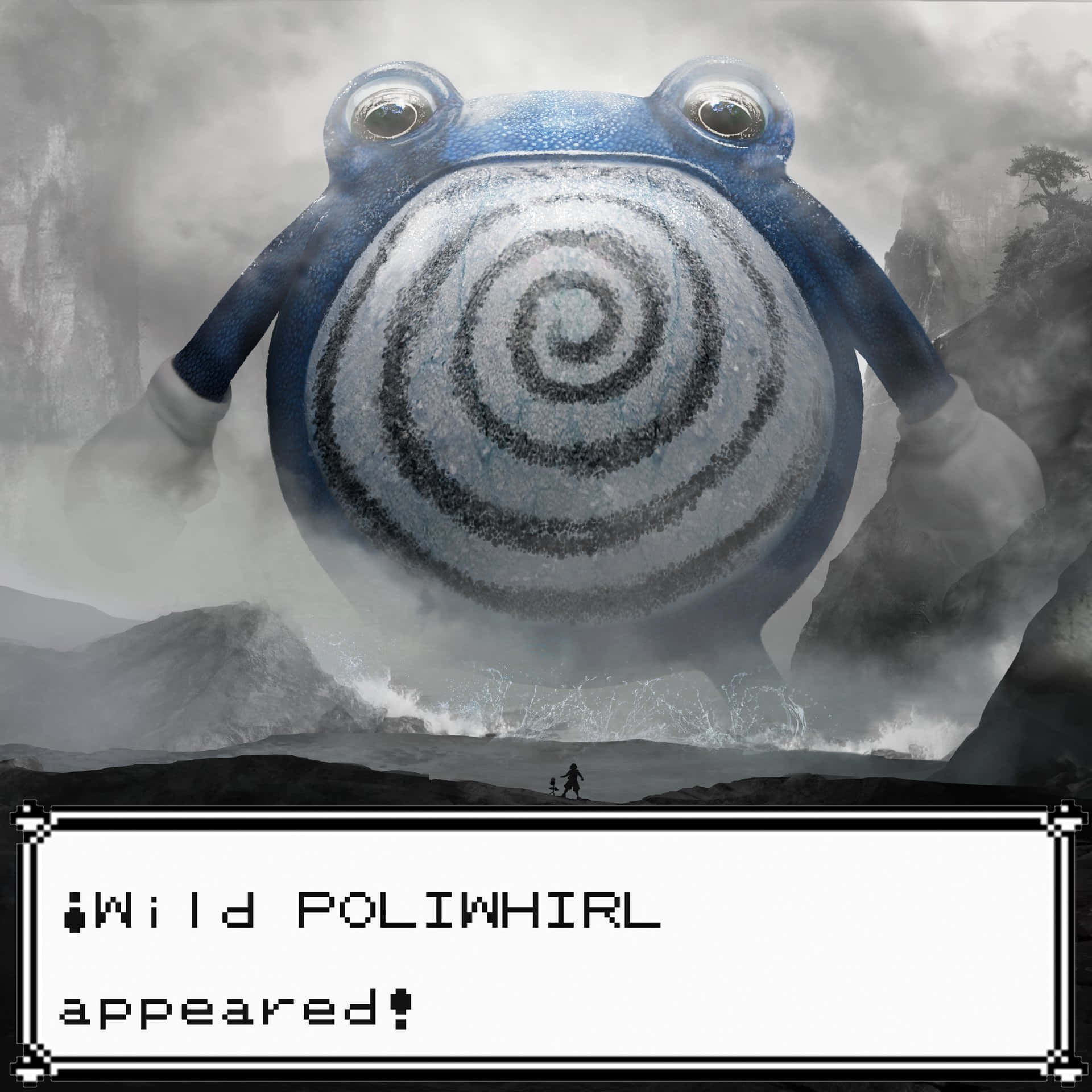 Giant Poliwhirl Wallpaper