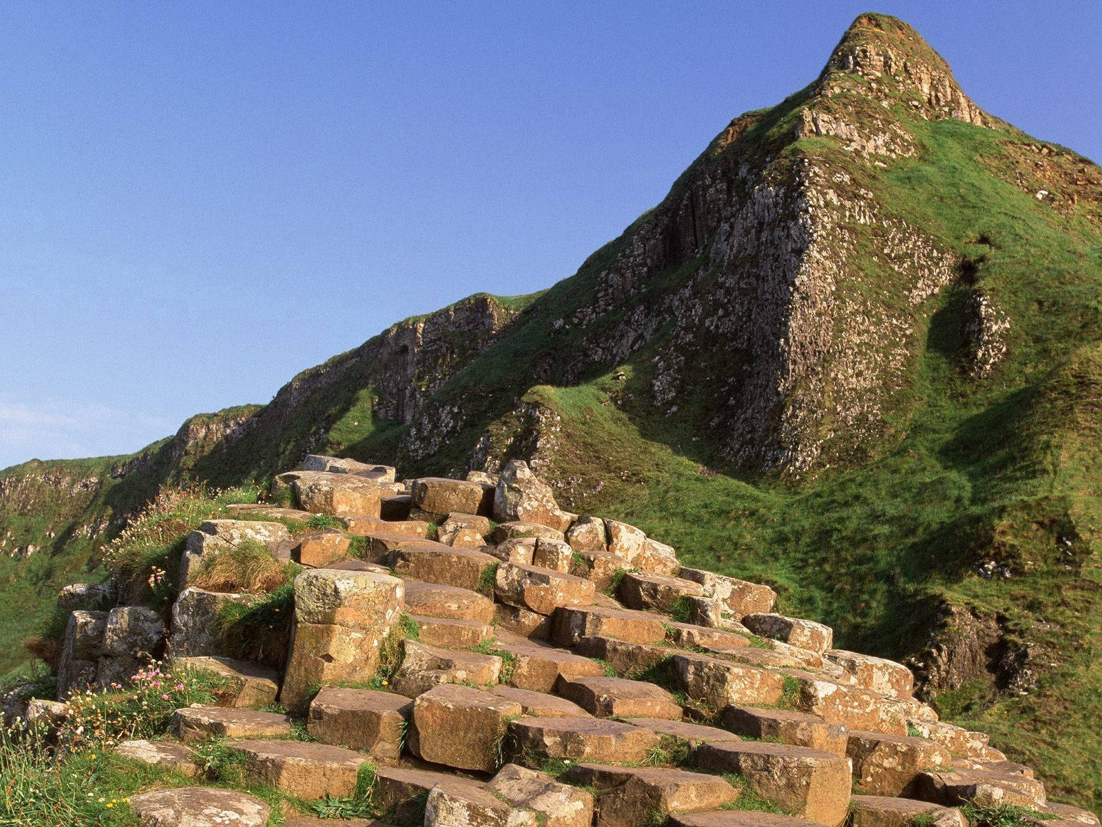 Photo  Standing atop the Giant's Causeway in Antrim County, Ireland Wallpaper