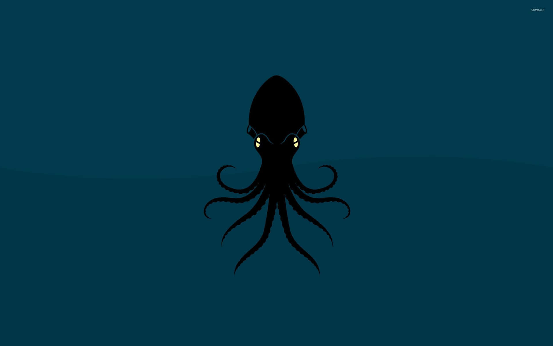 Giant Squid in the Ocean