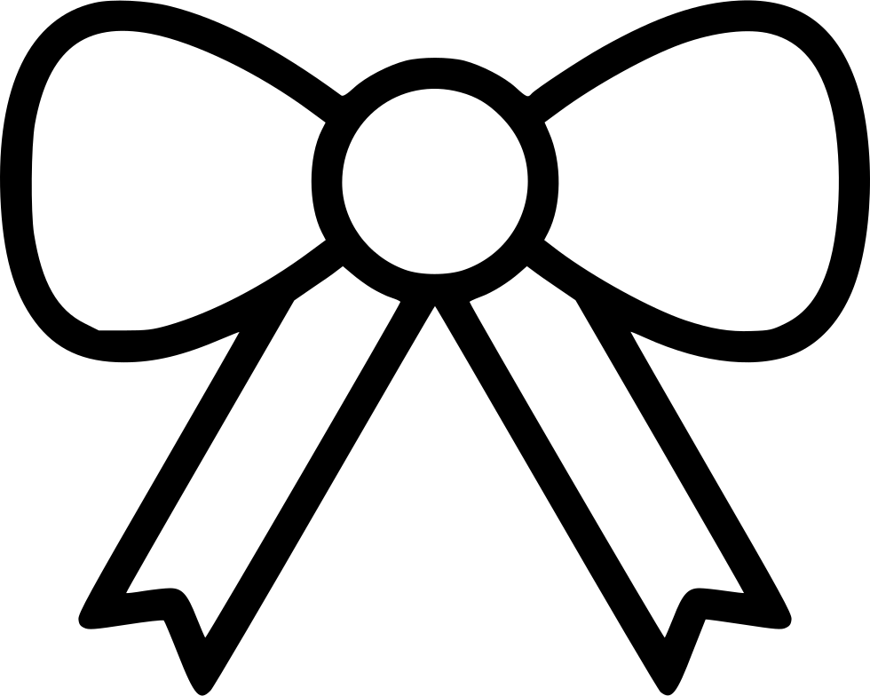 Gift Bow Icon Outline PNG