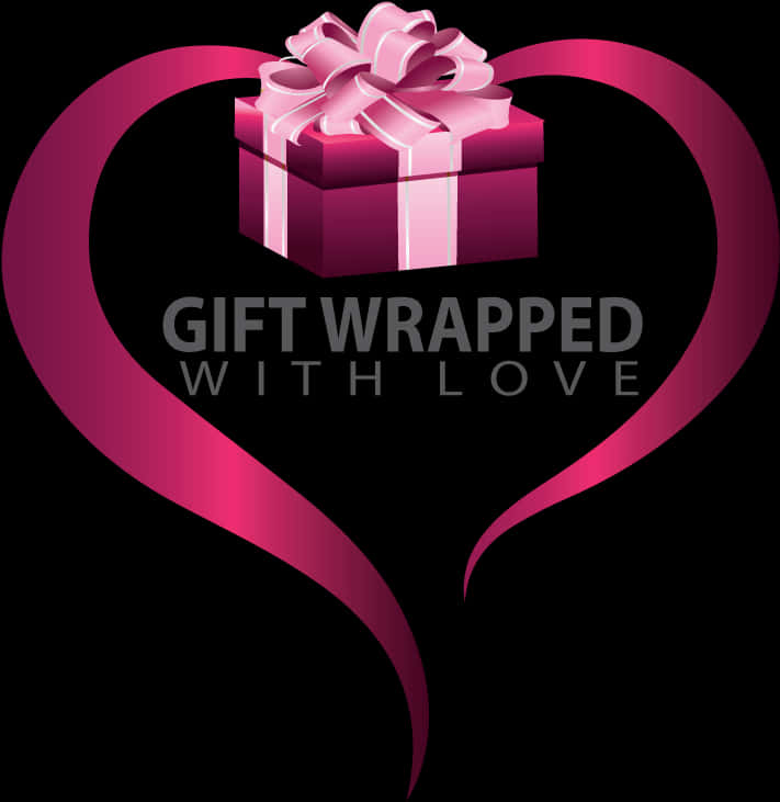 Gift Wrapped With Love Graphic PNG