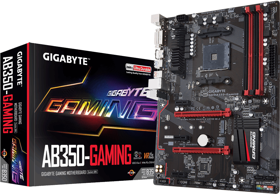 Gigabyte A B350 Gaming Motherboard PNG