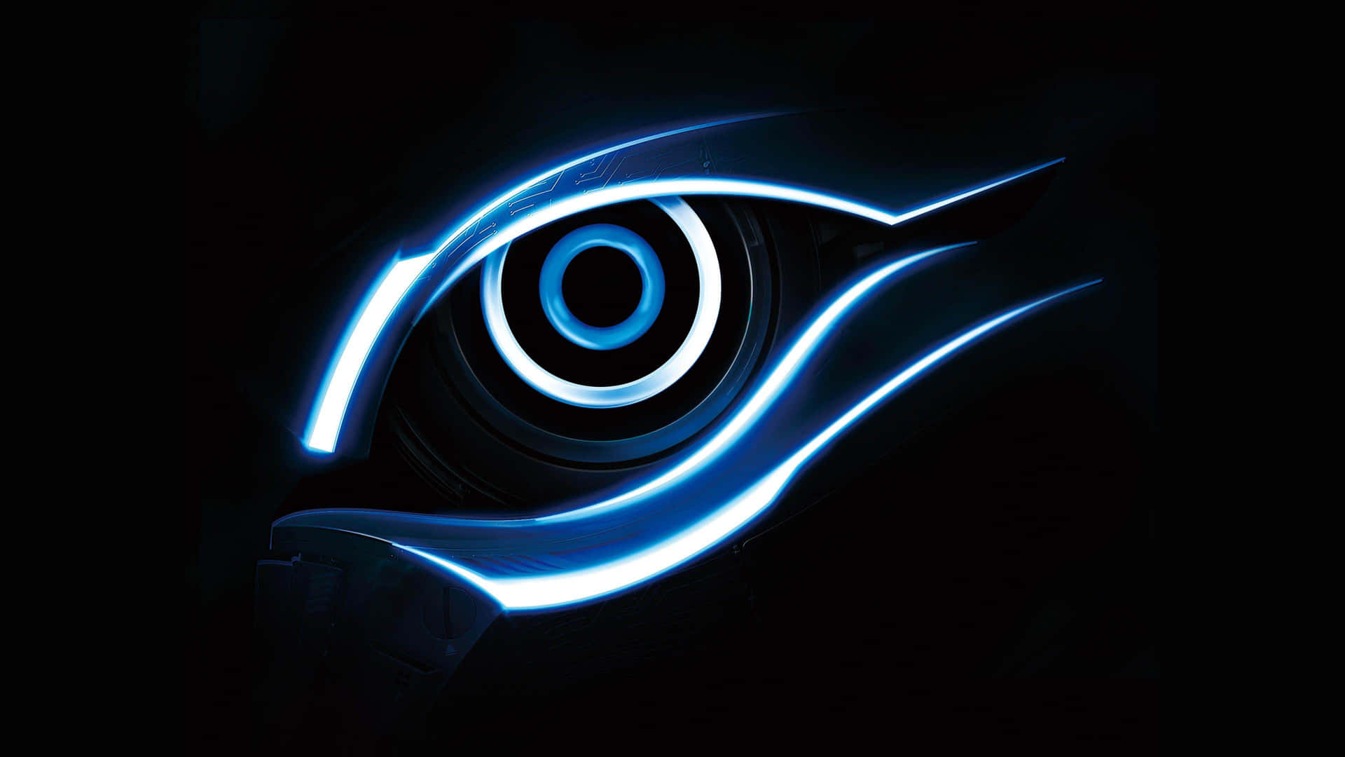 Gigabyte Aorus Logo Blue Glow Wallpaper