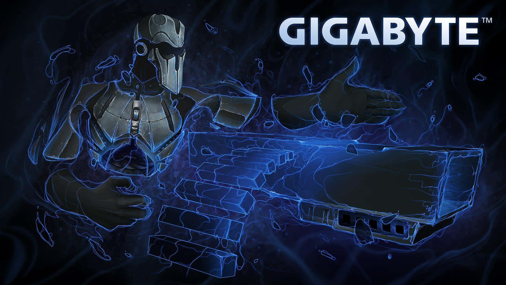 Gigabyte Cybernetic Armorand Motherboard Illustration Wallpaper