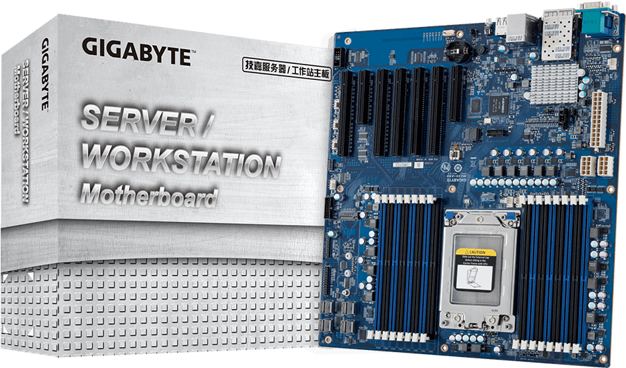 Gigabyte Server Workstation Motherboard PNG