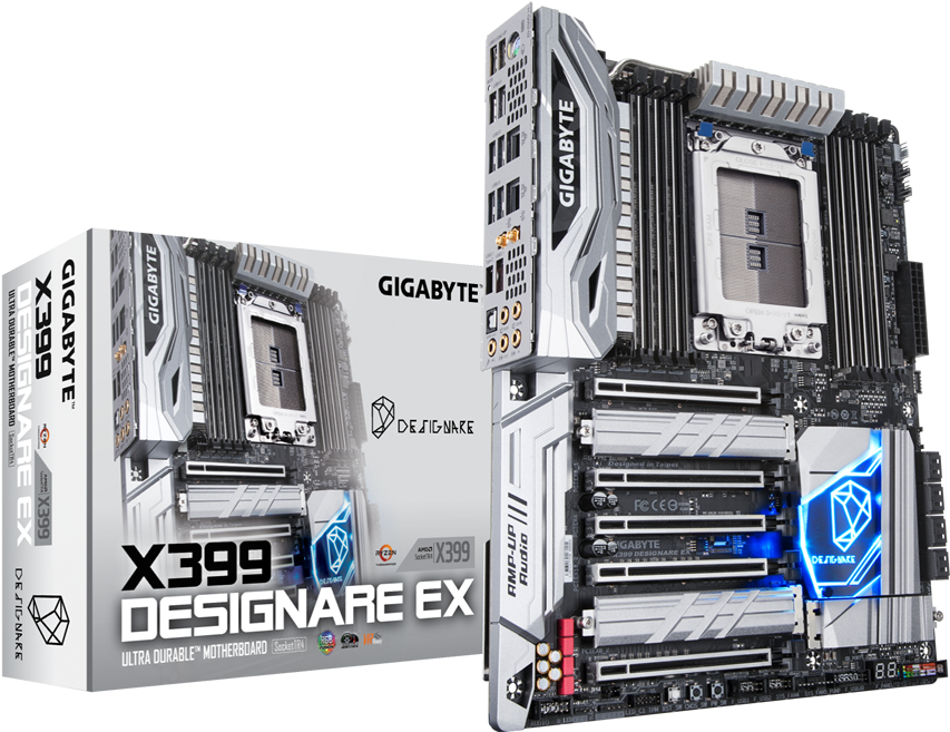 Gigabyte X399 Designare E X Motherboard PNG