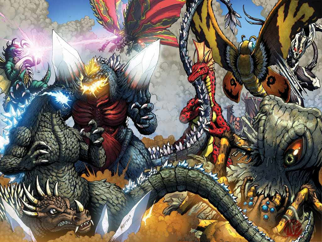 Gigan, the fierce kaiju from Godzilla Universe Wallpaper