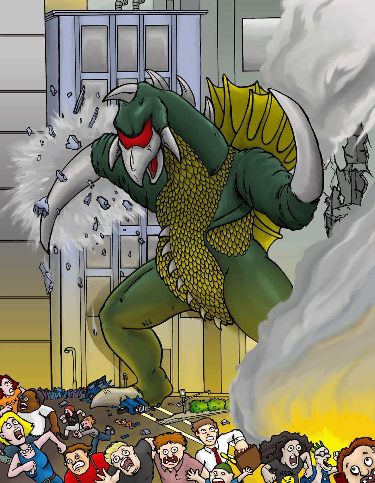 Gigan,el Poderoso Monstruo De La Franquicia De Godzilla. Fondo de pantalla