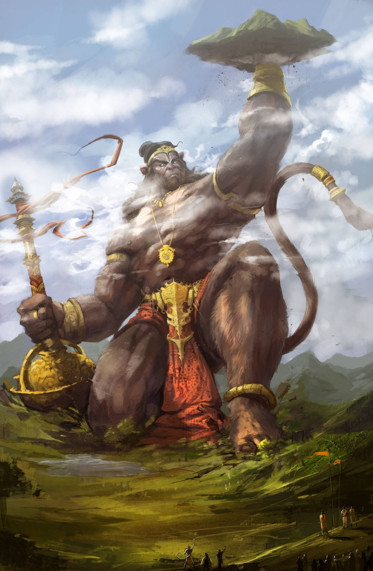 Gigantic Hindu God Hanuman