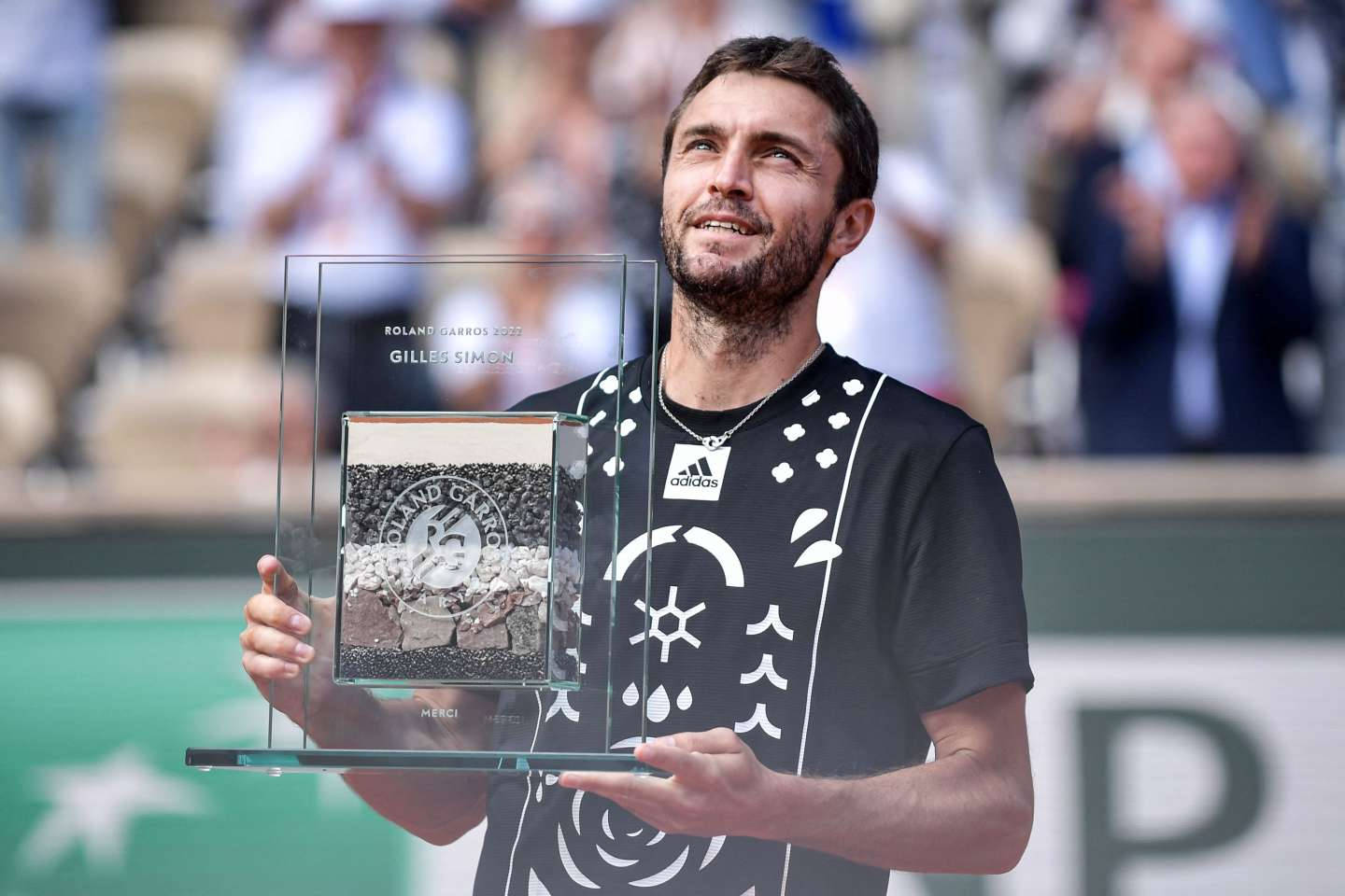 Gilles Simon With Special Trophy Wallpaper