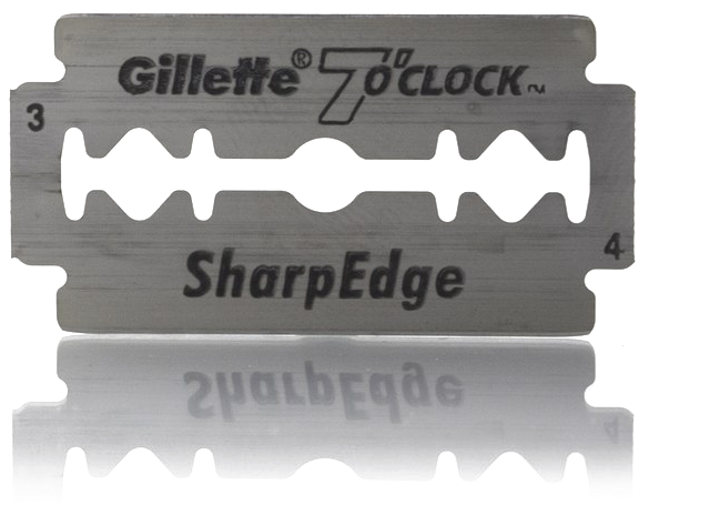 Gillette7 O Clock Sharp Edge Blades PNG
