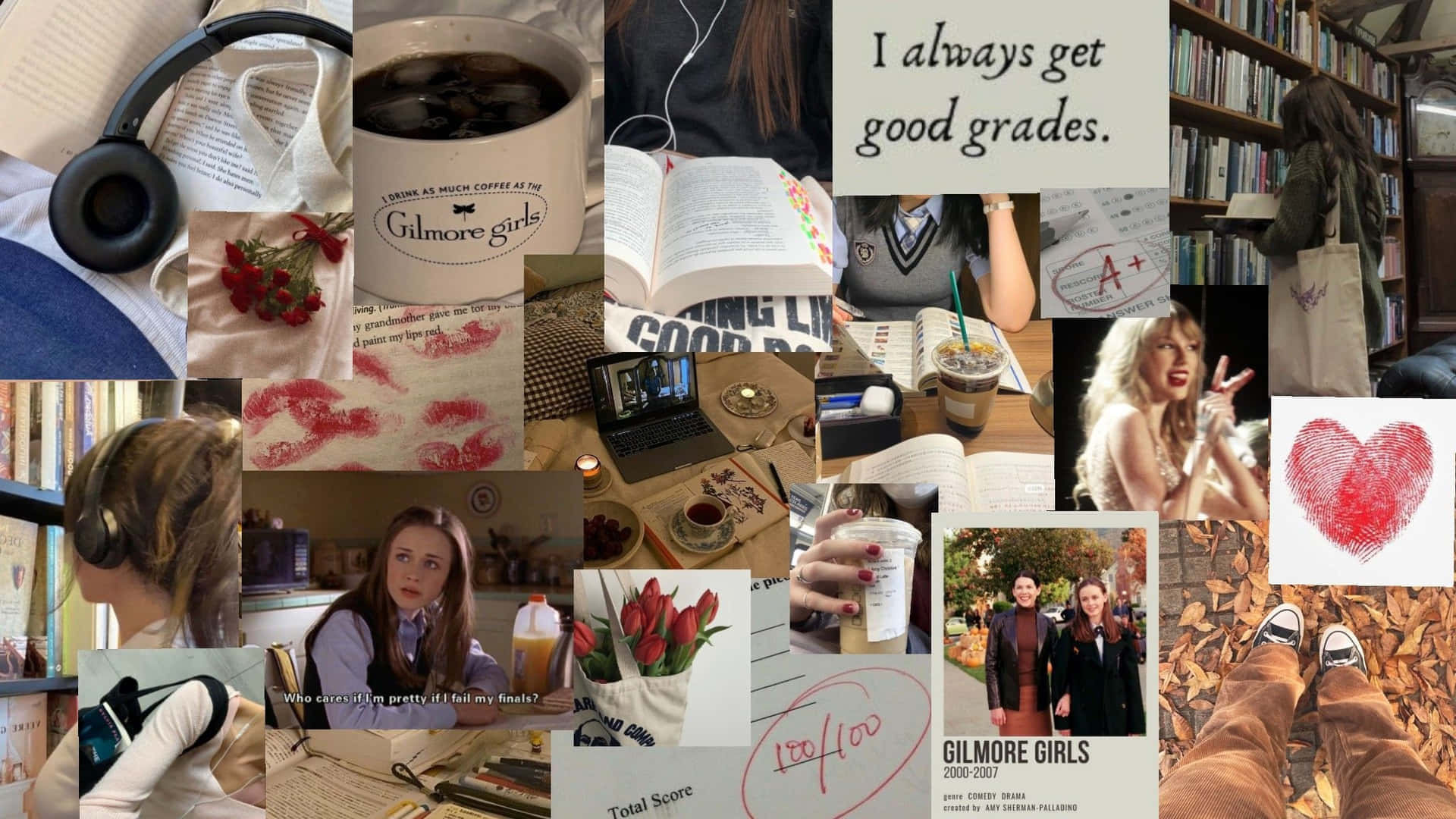 Gilmore Girls Aesthetic Collage Wallpaper