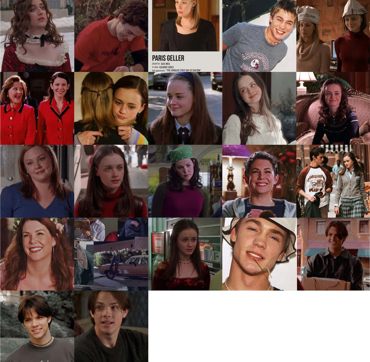 Gilmore Girls Character Collage Wallpaper