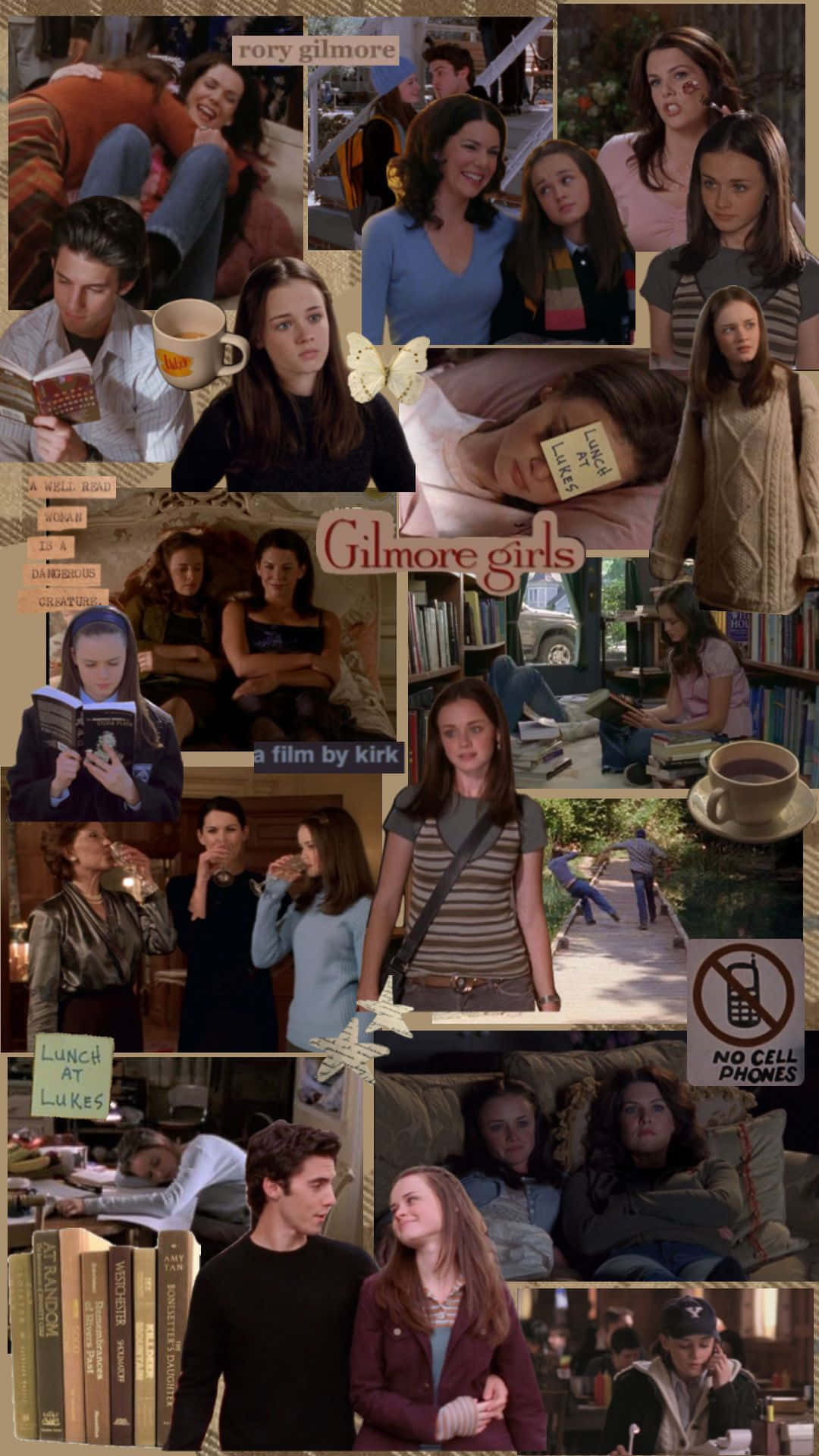 Gilmore Girls Collage_ Rory Aesthetic Wallpaper