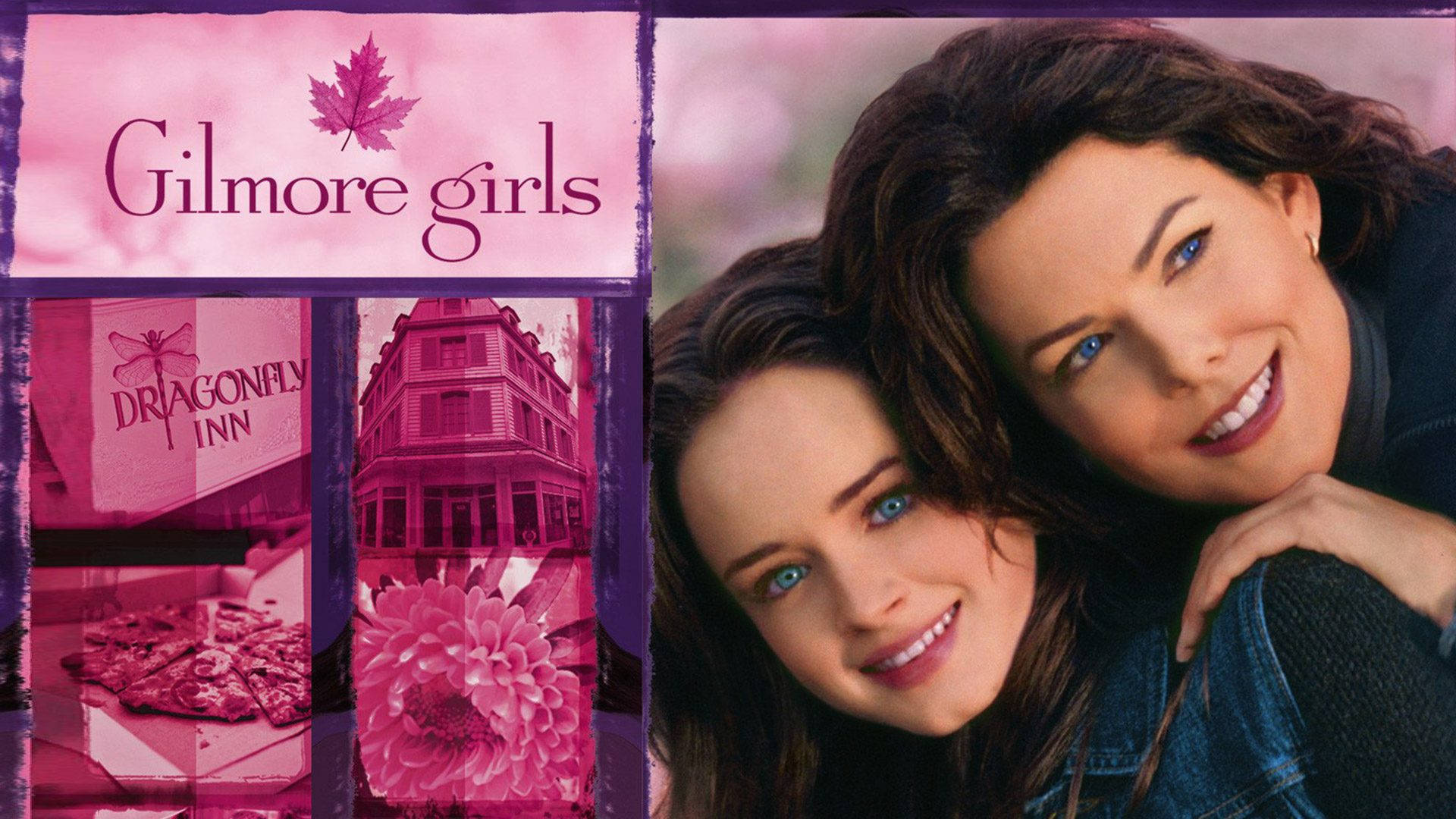 Gilmore Girls In Fuchsia Pink Wallpaper
