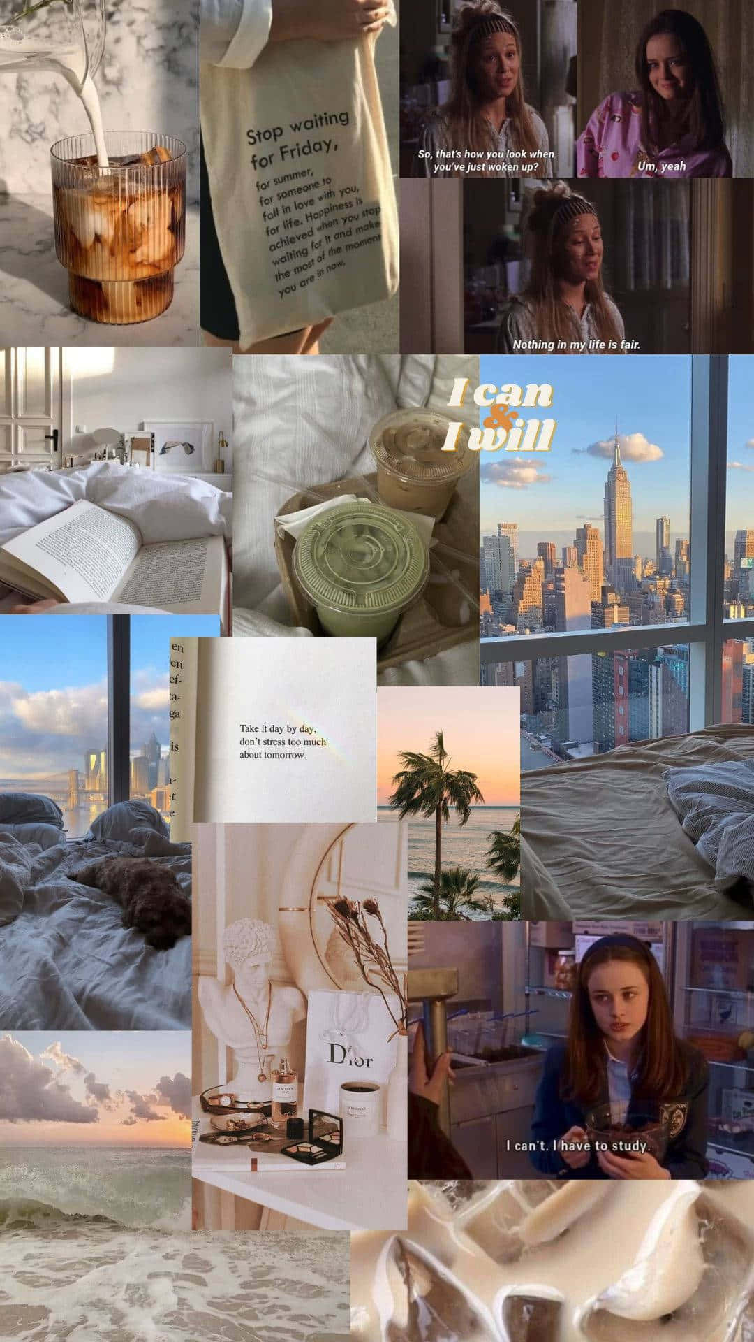 Gilmore Girls Inspired Moodboard Wallpaper