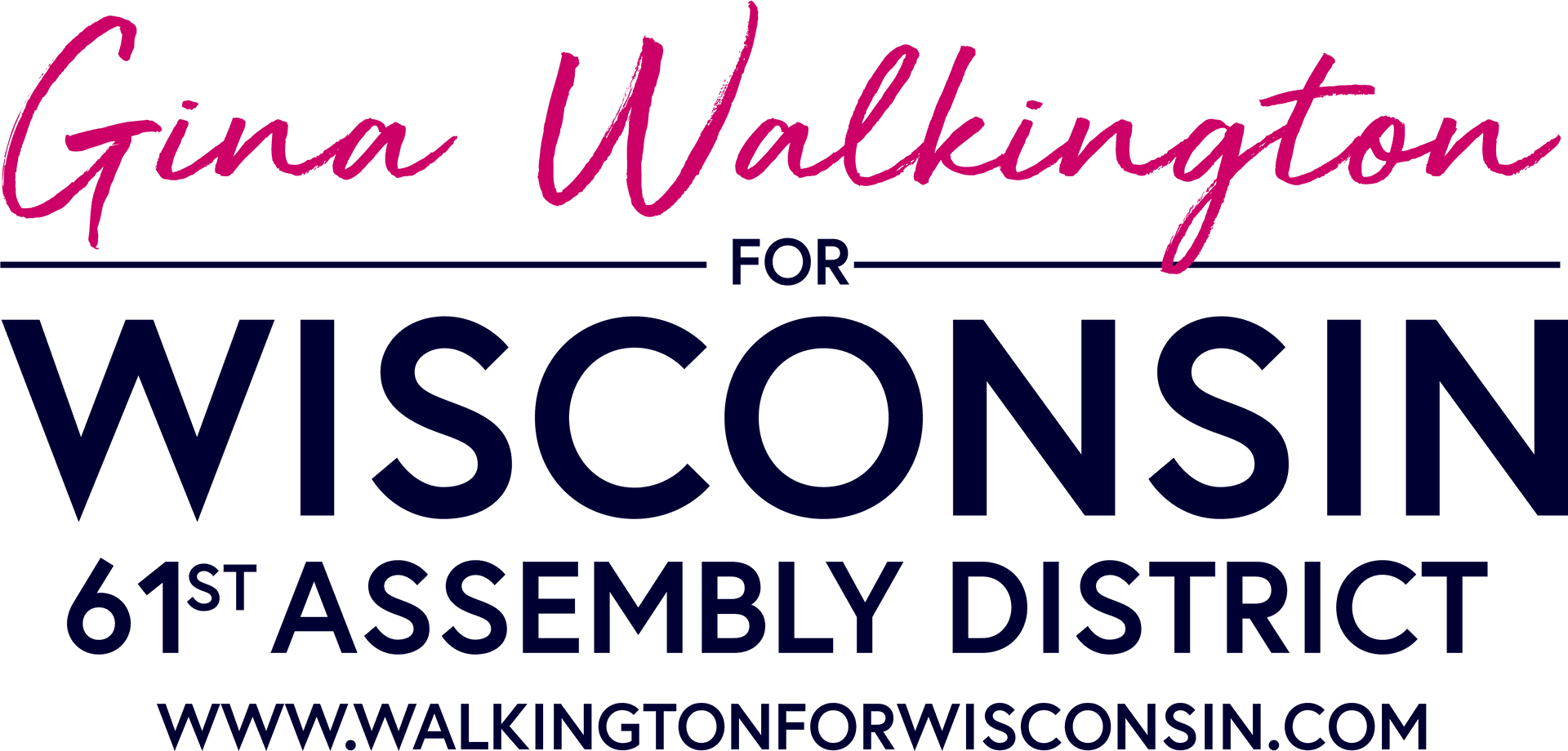 Gina Walkington Wisconsin Assembly Campaign Logo PNG