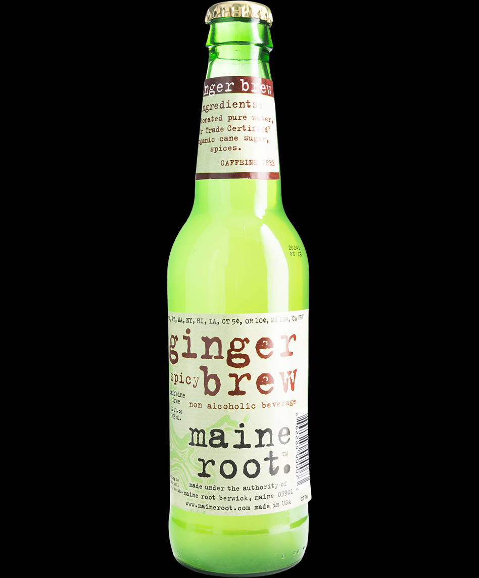 Bebidade Sabor Picante Ginger Brew De Maine Root. Fondo de pantalla