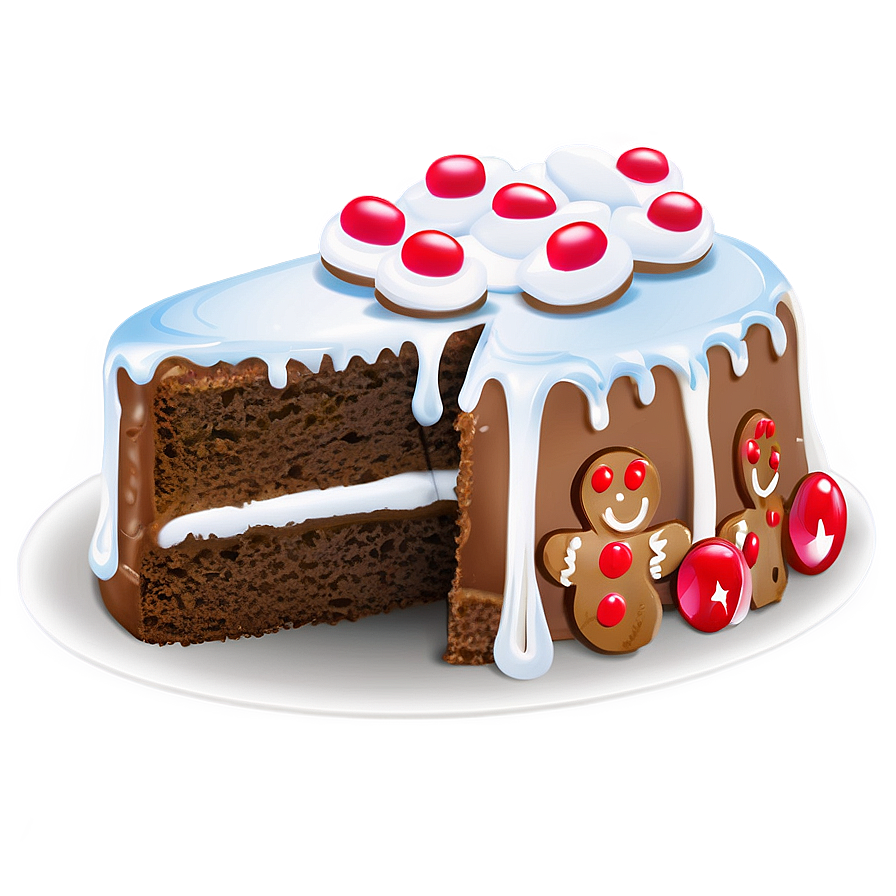 Gingerbread Cake, Slice Png 06132024 PNG